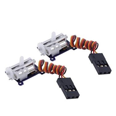 Imagem de AGFRC Micro Linear Servo - 2PCS Upgrade 9mm 1.5g Digital Linear Coreless Servo for Mini Aircraft (JR-Left-Side)
