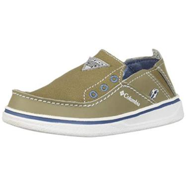 Imagem de Columbia Tênis infantil unissex Bahama PFG, Pebble, branco, 8 Little Kid