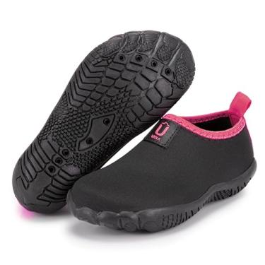 Imagem de Sapatilha Infantil Antiderrapante Menino e Menina Conforto Natação Praia Areia Hibrida Unissex (Rosa, BR, Criança de 9 a 12 anos, Faixa Numérico, 29, 30)