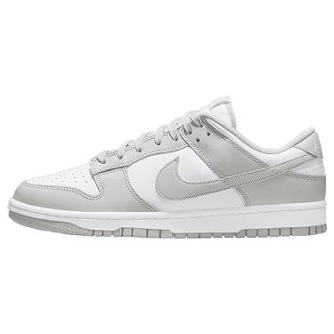 Imagem de NIKE Tênis Masculino Profissional Dunk Low Retrô, Branco e Cinza, 46, Branco e Cinza, Neblina Branca e Cinza