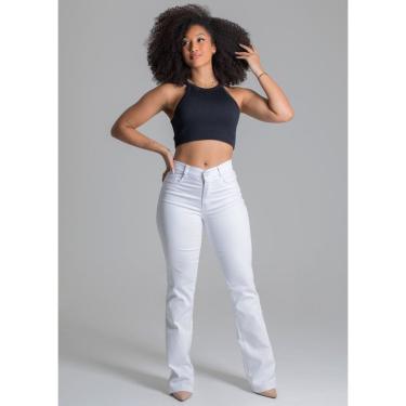 Imagem de Calça Feminina Sarja Boot Cut Sawary Jeans