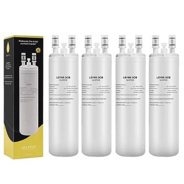 Imagem de Compatível com filtro de água de geladeira WF 3CB, substituição para Pure Source 3, 706465, 242086201, 242086203, 242294501, 242069601, AP4567491, WF425, 9 polegadas 4PACKS