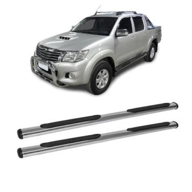 Imagem de Estribo Hilux 2005 2006 2007 a 2015 Cabine Dupla Cromado - CCF
