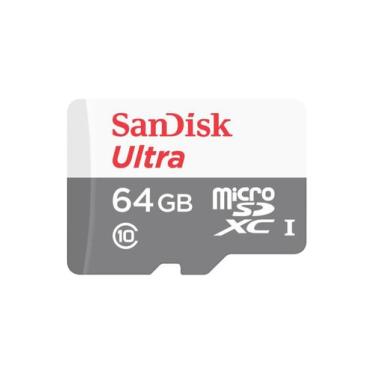 Imagem de Cartão de Memória Micro SD SANDISK 64GB Classe 10 Ultra Com Adaptador 