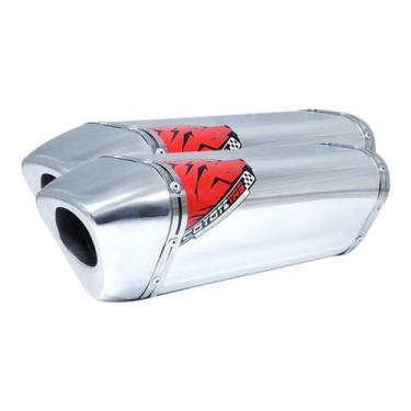 Imagem de Escape / Ponteira Coyote TRS Tri-Oval Alumínio PAR - XT 660 R - Yamaha