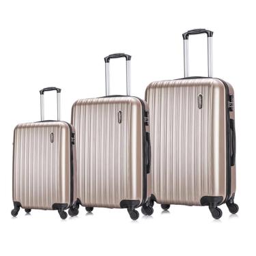 Imagem de Conjunto malas de viagem Londres P, M e G Swiss Move Champagne