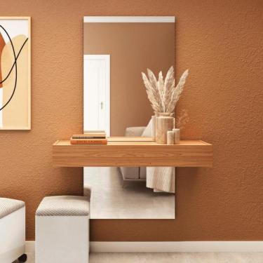 Imagem de Aparador de Sala c/ Espelho 1,55m Dalla Costa 100% MDF - Dalla Costa S