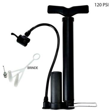 Imagem de Bomba De Ar Manual Encher Pneus Carro Moto Bicicleta 120psi - Galera d