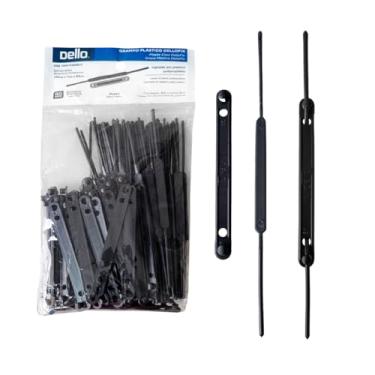 Imagem de Grampo Trilho Plastico Dellofix Preto - Pacote com 50, Dello, 0301P.0020.2, Preto