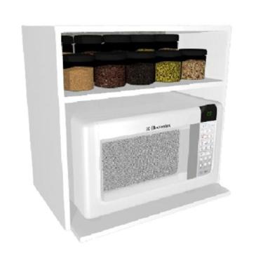 Imagem de Nicho Suporte Micro Ondas Gabinete Multiuso Cozinha Temperos - Mbrasil