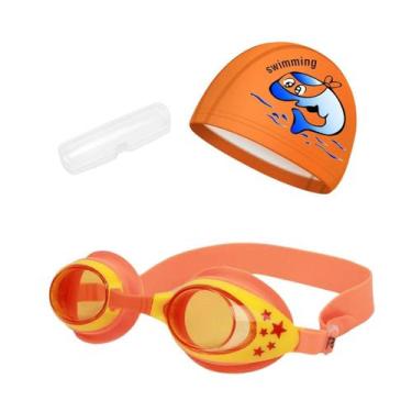 Imagem de Kit Natação Infantil com Óculos Estojo e Touca Coleção Estrelas - Hero