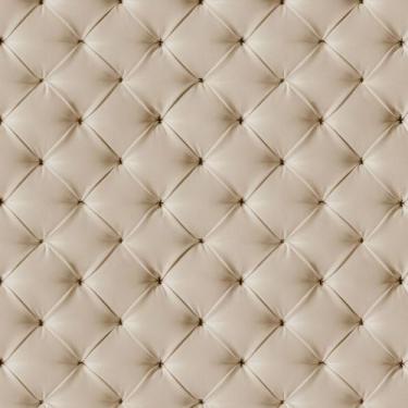 Imagem de Papel de Parede Autoadesivo Vinílico Reforma Marrom Claro Bege Capiton