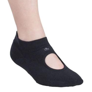 Imagem de Meia Lupo Sport Pilates AF Sapatilha Antiderrapante, 33/36, Preto