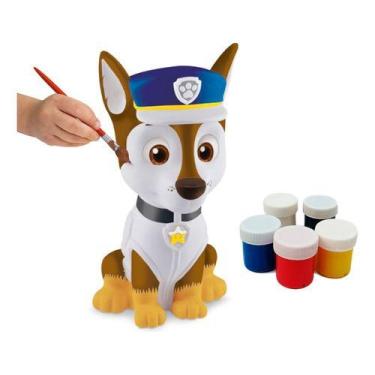 Imagem de Boneco Kit Arts Pintura Chase Patrulha Canina Elka