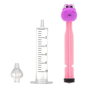 Imagem de Seringa Lavagem Nasal Buba Bebê Higienizador Bico Silicone, Roxo 