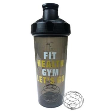 Imagem de Garrafa Coqueteleira Squeeze 700ml Mola Academia Transparente 5811 - N