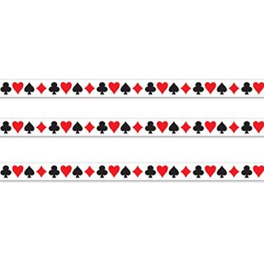 Imagem de Beistle, 3 Rolls Card "Suit" Fita de festa, 7,62 cm x 50,8 cm