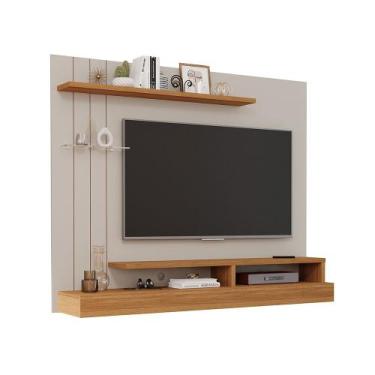 Imagem de Painel para TV até 50" Valencia Nature Off White Permóbili - Permobili