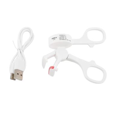 Imagem de Modelador de Cílios Elétrico Aquecido de Longa Duração USB Recarregável Ferramenta de Beleza de Aquecimento Rápido (Branco)