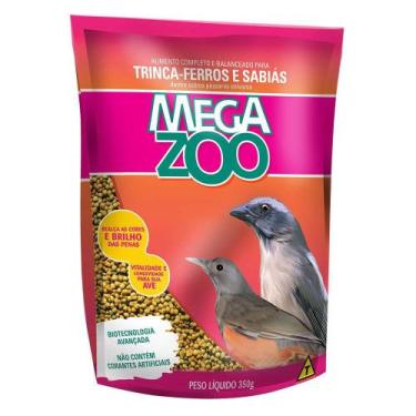 Imagem de Ração Megazoo para Trinca-ferros e Sabiás - 350g - Mega Zoo