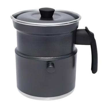 Imagem de Leiteira térmica fervedor com apito 1,5 litros em alumínio - Docesar, 