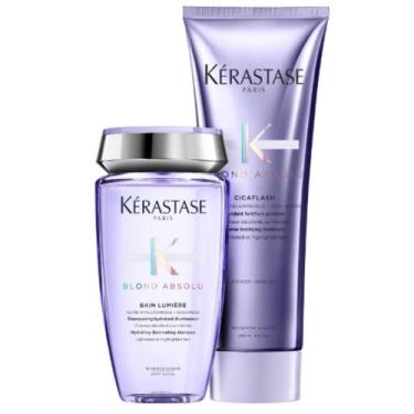 Imagem de Kit Blond Absolu Bain Lumiere Shampoo 250ml+Cicaflash 250ml  - L'oreal