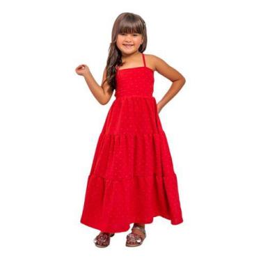 Imagem de Vestido Longo Moda Infantil Lançamento Tendência Midi Menina - Mimos d