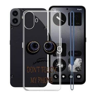 Imagem de KJYFOANI Capa para celular CMF For Nothing 1, capa protetora de TPU de silicone macio transparente, capa antiqueda à prova de choque, capa traseira ultrafina para nada CMF Phone 1 (6,7 polegadas) -