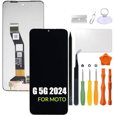 Imagem de Substituição para Motorola Moto G 5G 2024 Tela LCD para Moto XT2417-1 XT2417 Tela LCD Touch Screen Digitalizador Assembléia com kit de reparo