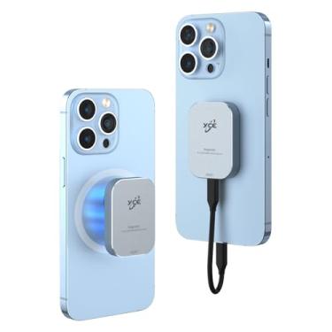 Imagem de Caixa de disco rígido magnético USB3.2 10Gbps M.2 2230 NVMe SSD com iPhone15/16/17Pro Max MacBook iPad Pro. Gravação e armazenamento simultâneos ProRes 4K/60Hz.