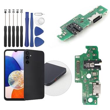 Imagem de Conector Dock para Samsung Galaxy A14 5G SM-A146U Porta de Carregamento Cabo Flex Substituição para Samsung A14 5G 2023 USB Tipo C Conector Dock Board com Ferramentas