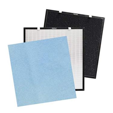 Imagem de PUREBURG Kit de filtro de substituição (filtro de desodorização HEPA+) e pré-filtro lavável compatível com purificador de ar Asept-Air Life Cell 2550 de 5 estágios