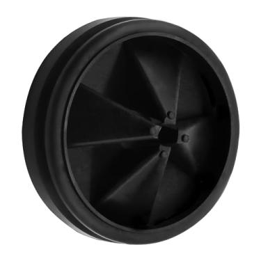 Imagem de Proteção contra respingos para trituração de lixo, pacote com 2 unidades atualizado para InSinkErator Evolution Series QCB-AM Tampa de ralo de pia removível, tampões de drenagem silenciosos removíveis, acessórios para triturador de lixo de 9,5 cm (preto, 1 peça)