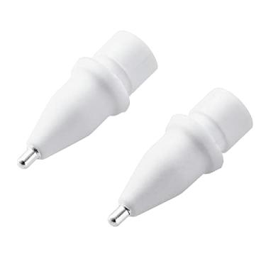 Imagem de Elecom P-TIPAP01 Pontas de substituição para Apple Pencil, conjunto de 2, metal, extrafina, espessura: 0,04 polegadas (1 mm) de diâmetro, compatível com 1ª e 2ª gerações, branco
