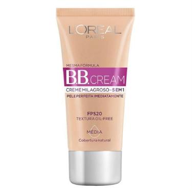 Imagem de Base BB Cream Loreal FPS 20 Cor Média 30g Todo tipo de pele - Loreal P