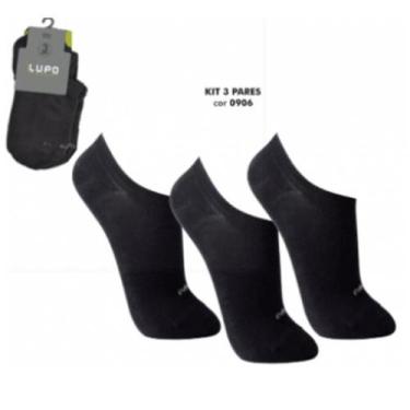 Imagem de Kit 3 Meias Sapatilha Invisivel Sport Lupo, 45/48