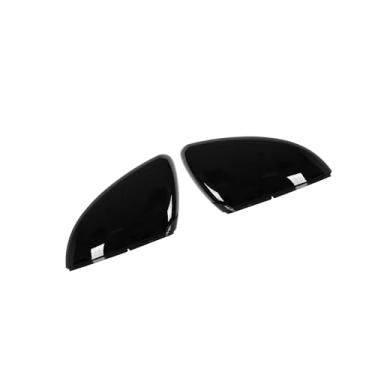 Imagem de Partuto Par de nova tampa de cobertura de espelho retrovisor externo para porta preta brilhante para Volkswagen Golf 7 GTI MK72014-2018 substituição