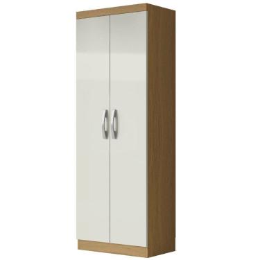 Imagem de Armário Multiuso Organizador Lavanderia 2 Portas 3 Prateleiras 1,70m New Aramóveis Atacam/off