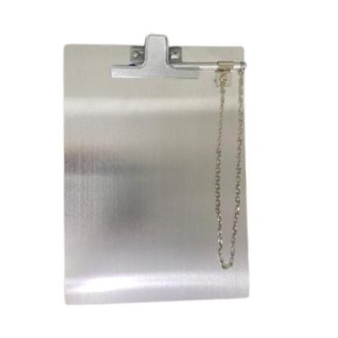 Imagem de Prancheta Aluminio C/ Caneta Suporte Escritório - XPTO