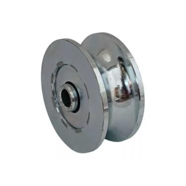 Imagem de Roldana Em U 2 Pol Rolamentada Aço Resistente P/ Portão - FERRARI PARA