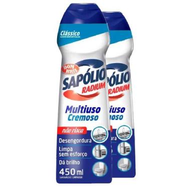Imagem de Kit 2 Sapolio Radium Cremoso Clássico Grande 450ml Cada - Bombril