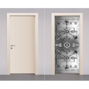 Imagem de Adesivo Envelopamento Decorativo de Porta Madeira Cofre - Best