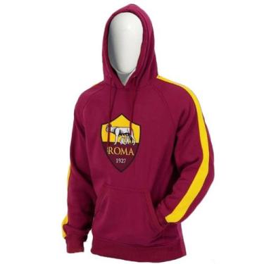 Imagem de Blusão Roma Moletom Felpado Bordado C/ Capuz - SPR, EGG, Vermelho escu