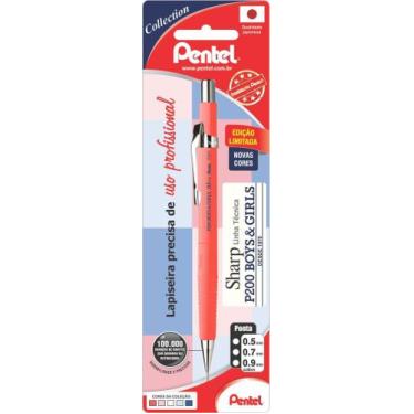 Imagem de Lapiseira 0,7mm Sharp Beg Salmao Pastel Sm/p207-sa Pentel Blister S/l 