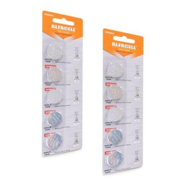 Imagem de Bateria CR2025 Botao Pilha Alcalina 02 Cartelas Com 10 Unidades - Alfa