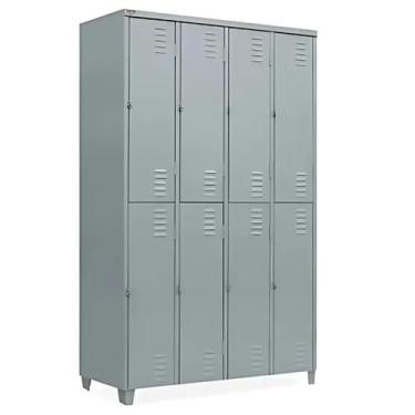 Imagem de Roupeiro em aço com 8 portas grandes - MOVEIS VITORINO