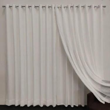 Imagem de Cortina Linho Com Forro 6,00x2,50 Quarto/Sala - Salvatex Confecções, O