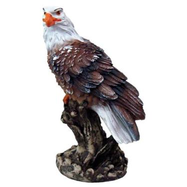 Imagem de Estatueta Aguia no tronco de Resina alta qualidade Grande - Decore Cas