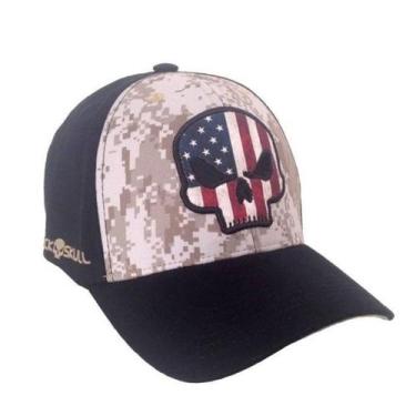 Imagem de Bone back side digital camouflaged bsk 2011 camuflado - black skull - 