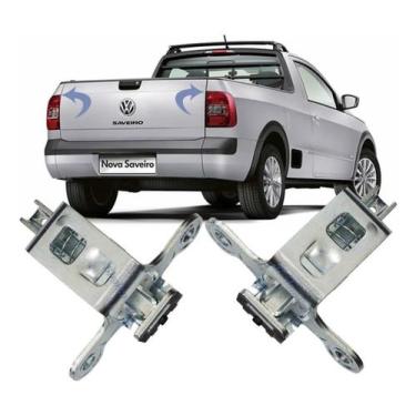 Imagem de Par Fechadura Tampa Traseira Caçamba Saveiro G5 G6 - SHALOMCAR